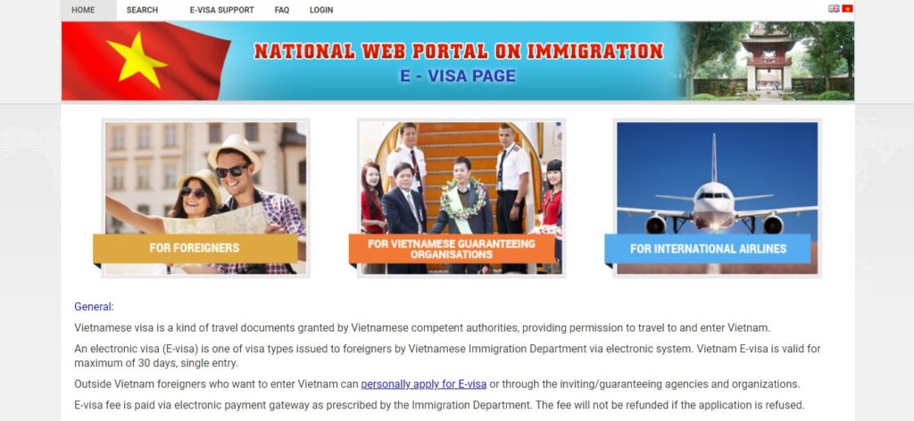 e visa vietnam